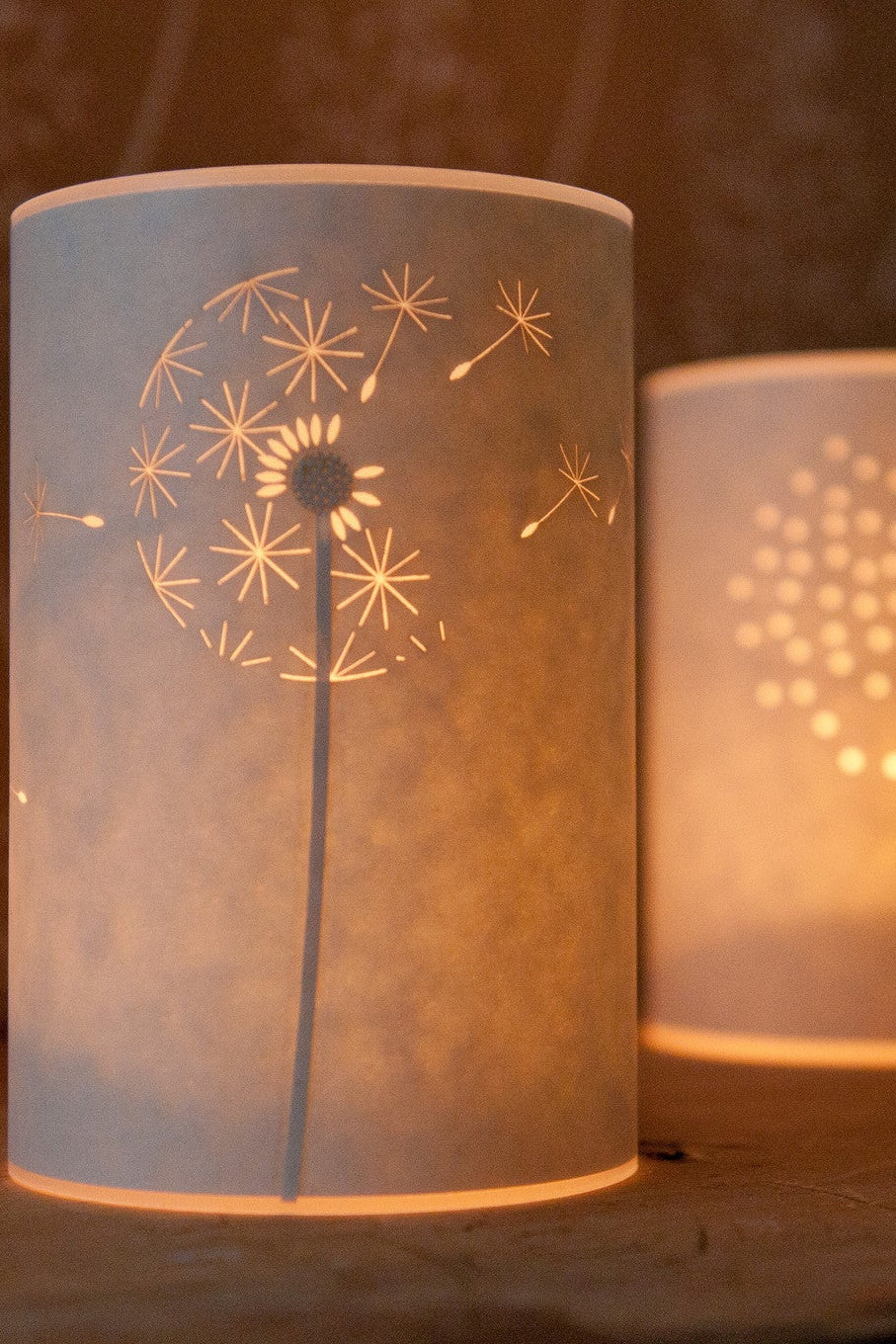 Dandelion Clock Candle Cover