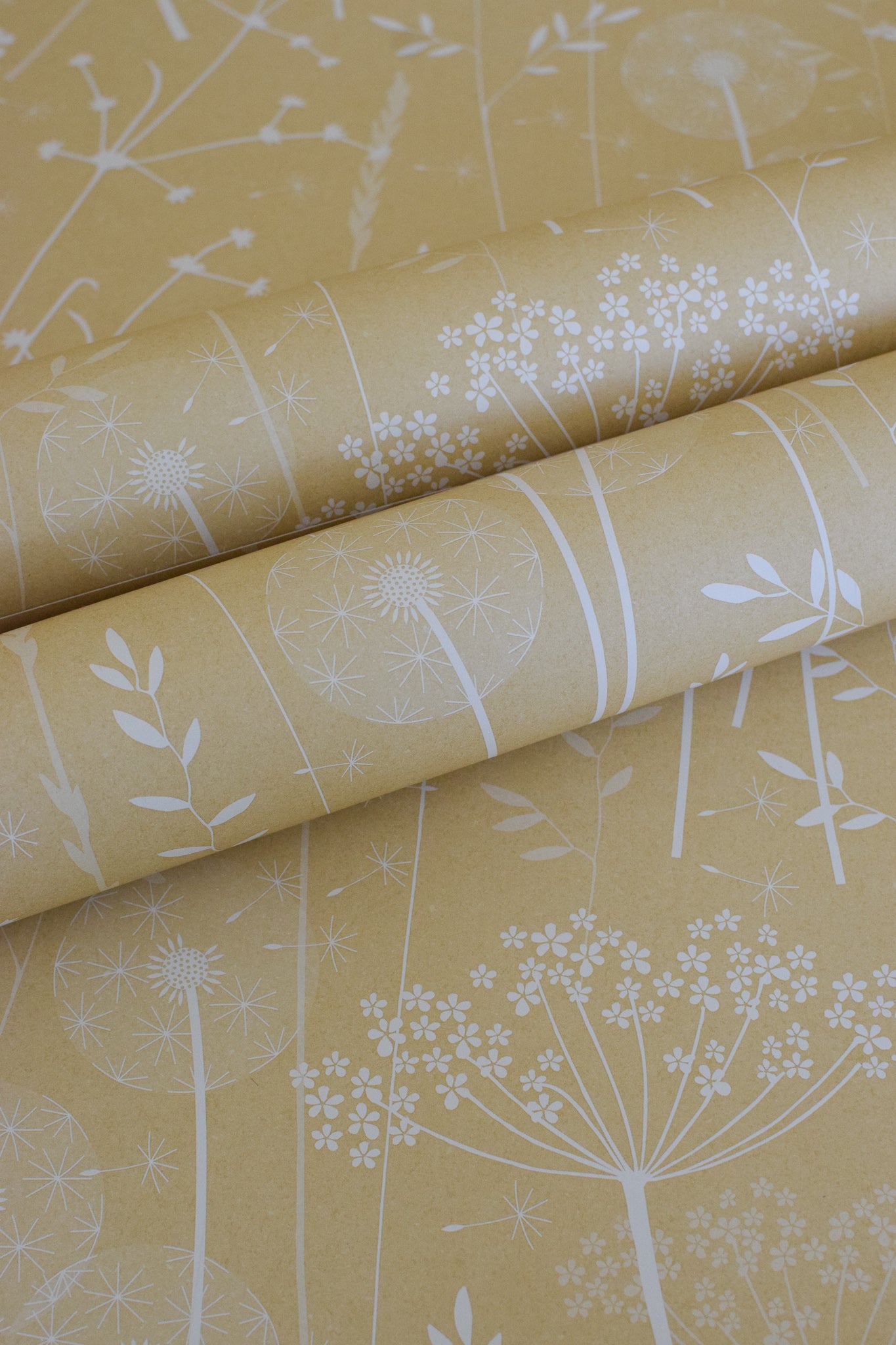 Paper Meadow Wallpaper in Harvest