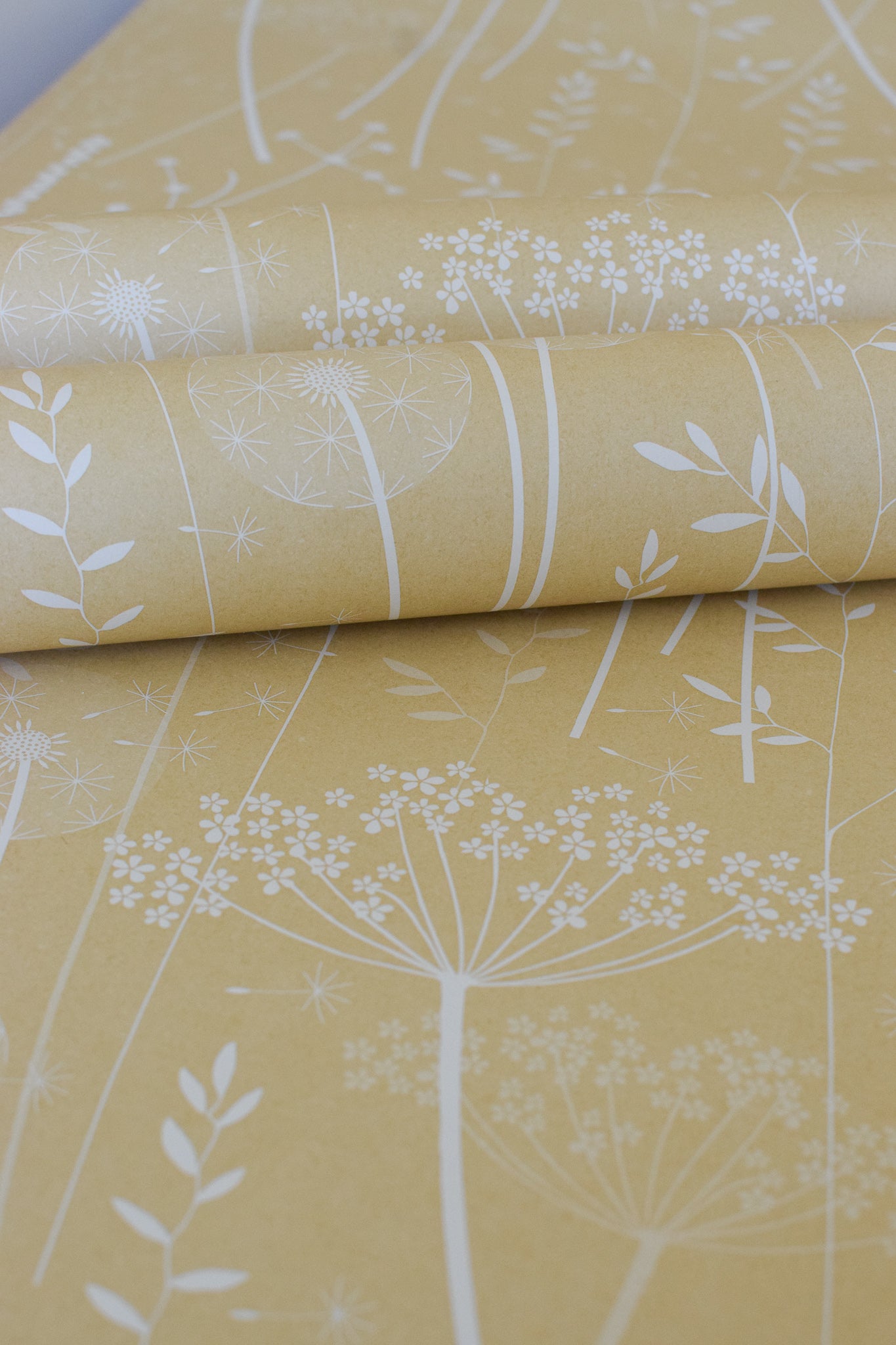 Paper Meadow Wallpaper in Harvest