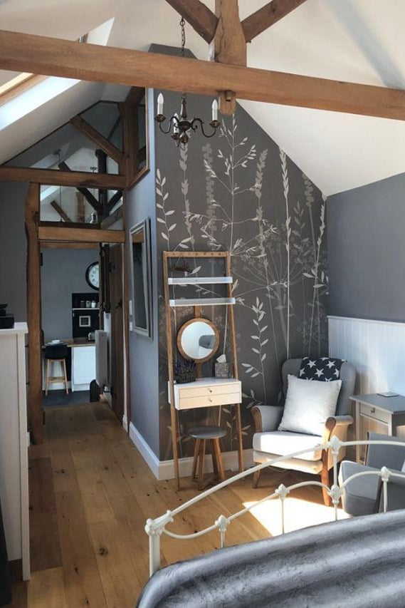 In The Tall Grass Wallpaper in Silver