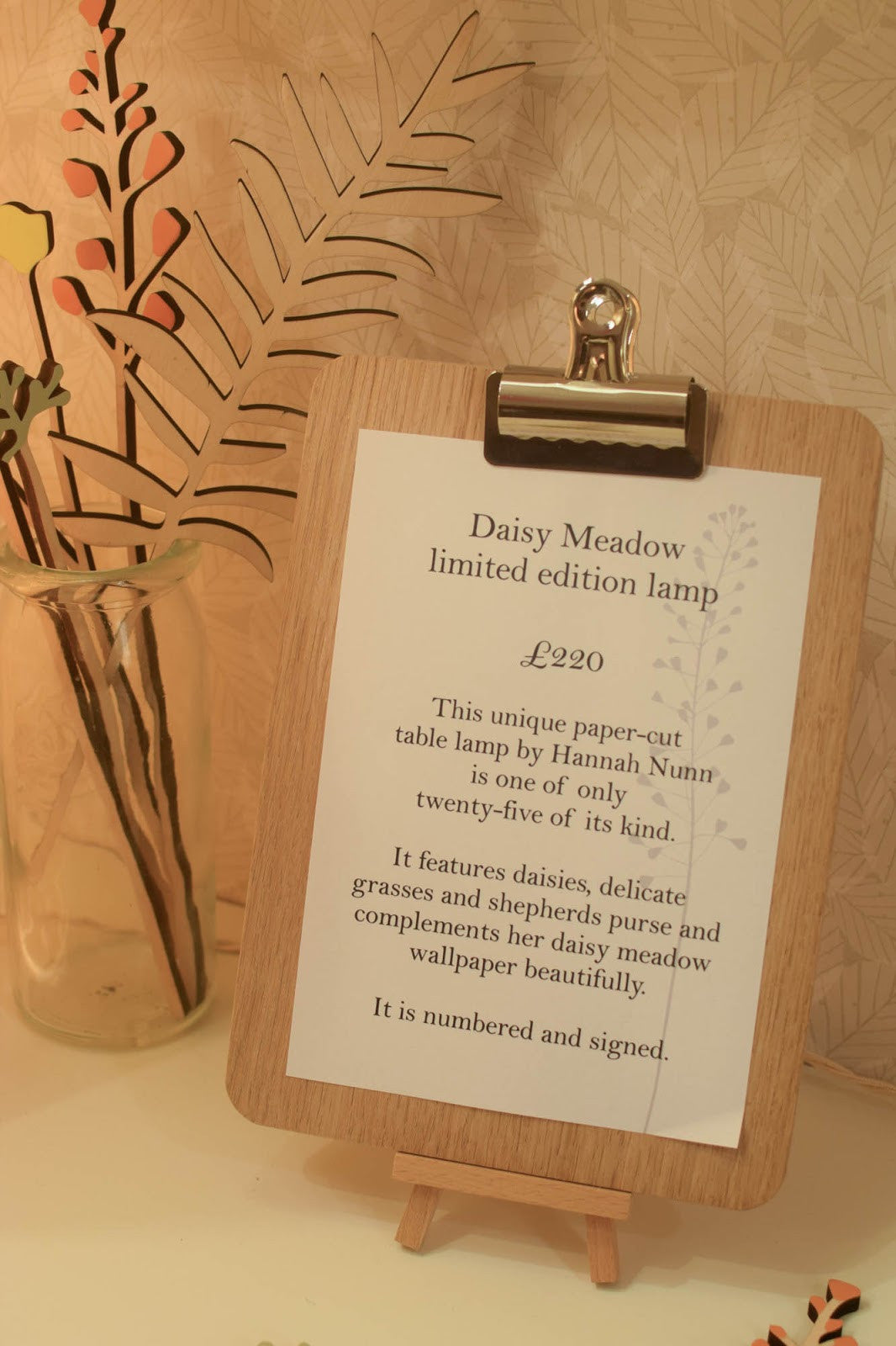 Limited Edition Daisy Meadow Table Lamp