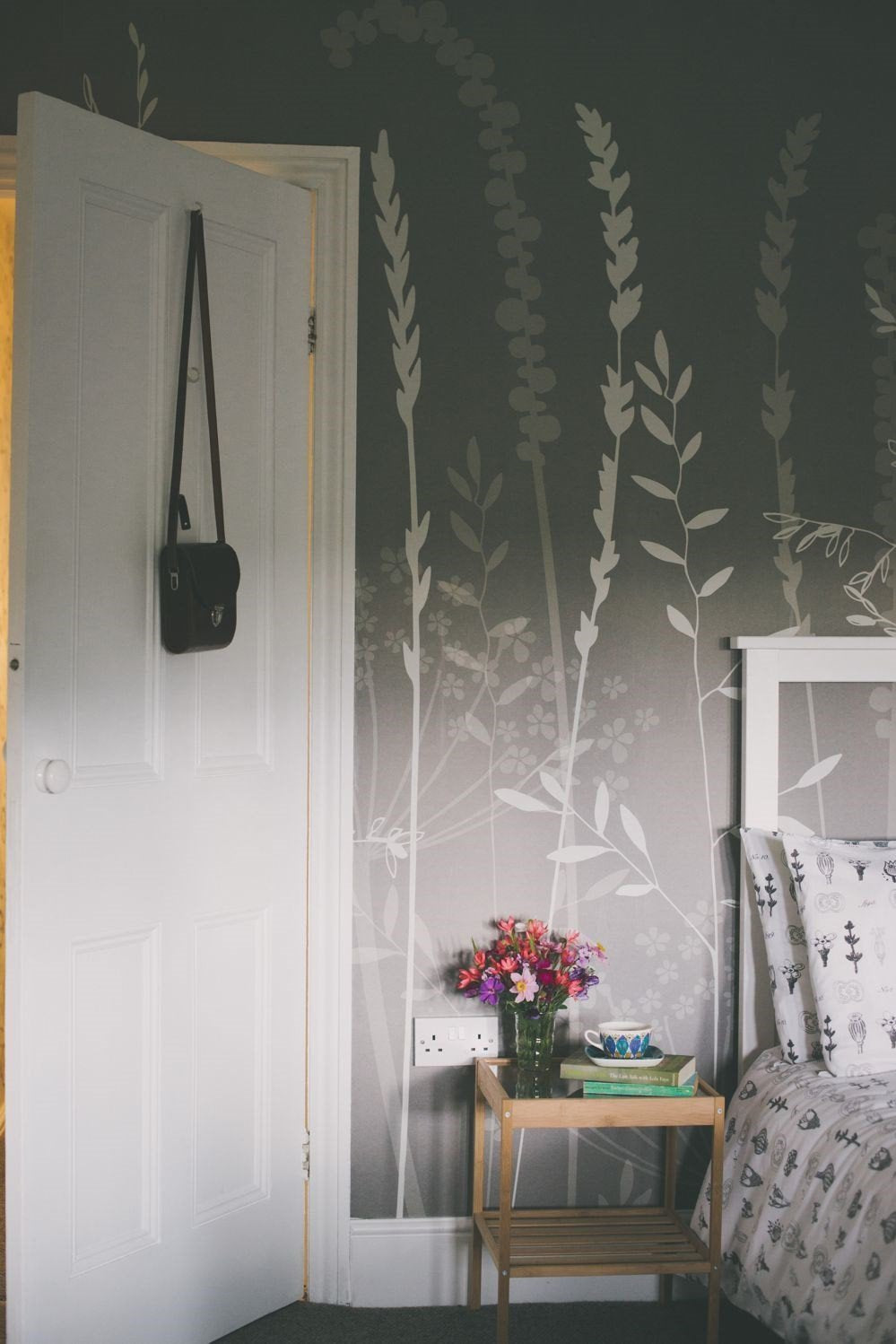 In The Tall Grass Wallpaper in Silver