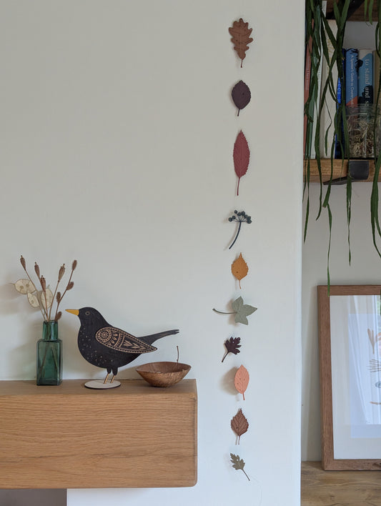 A set of autumn leaves