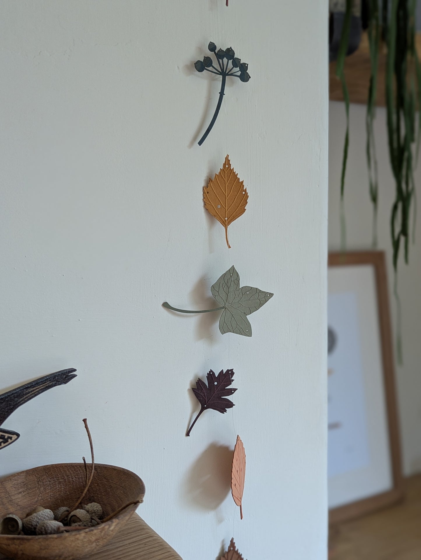 A set of autumn leaves
