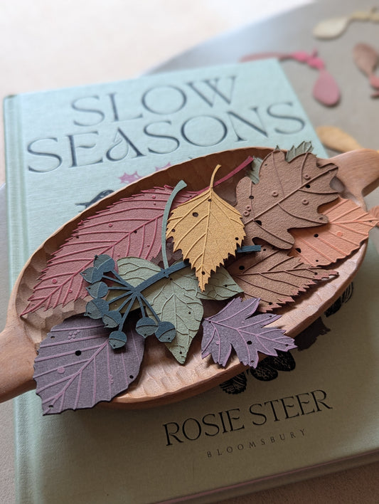 A set of autumn leaves