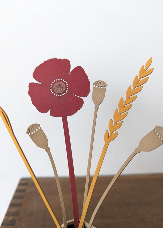 Field poppy posy