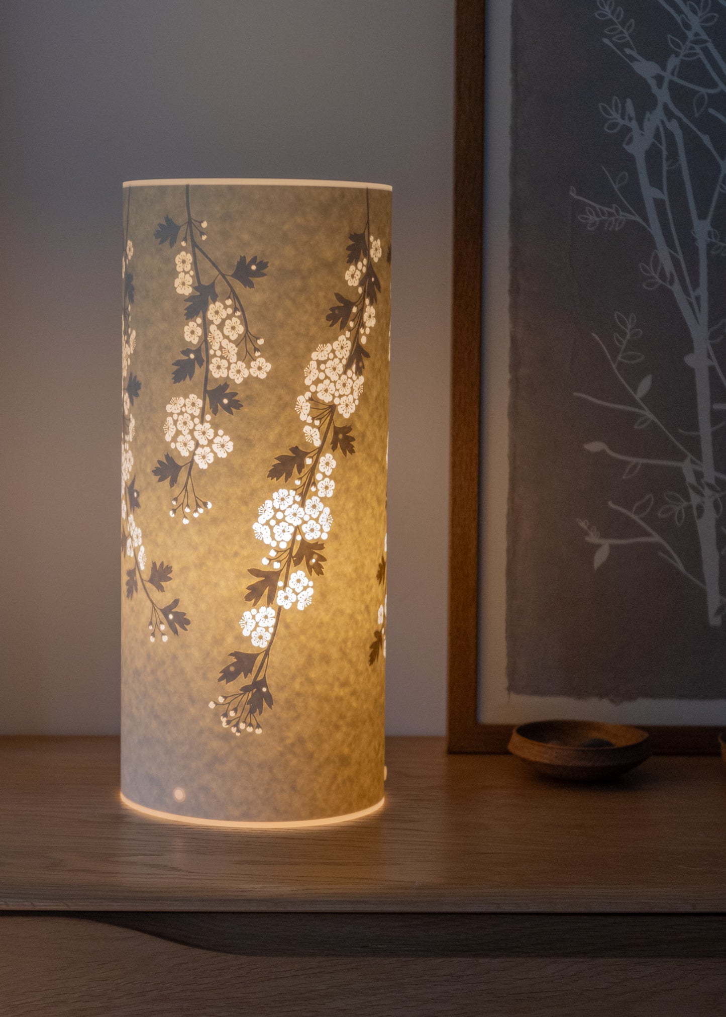 Large Hawthorn Blossom Table Lamp