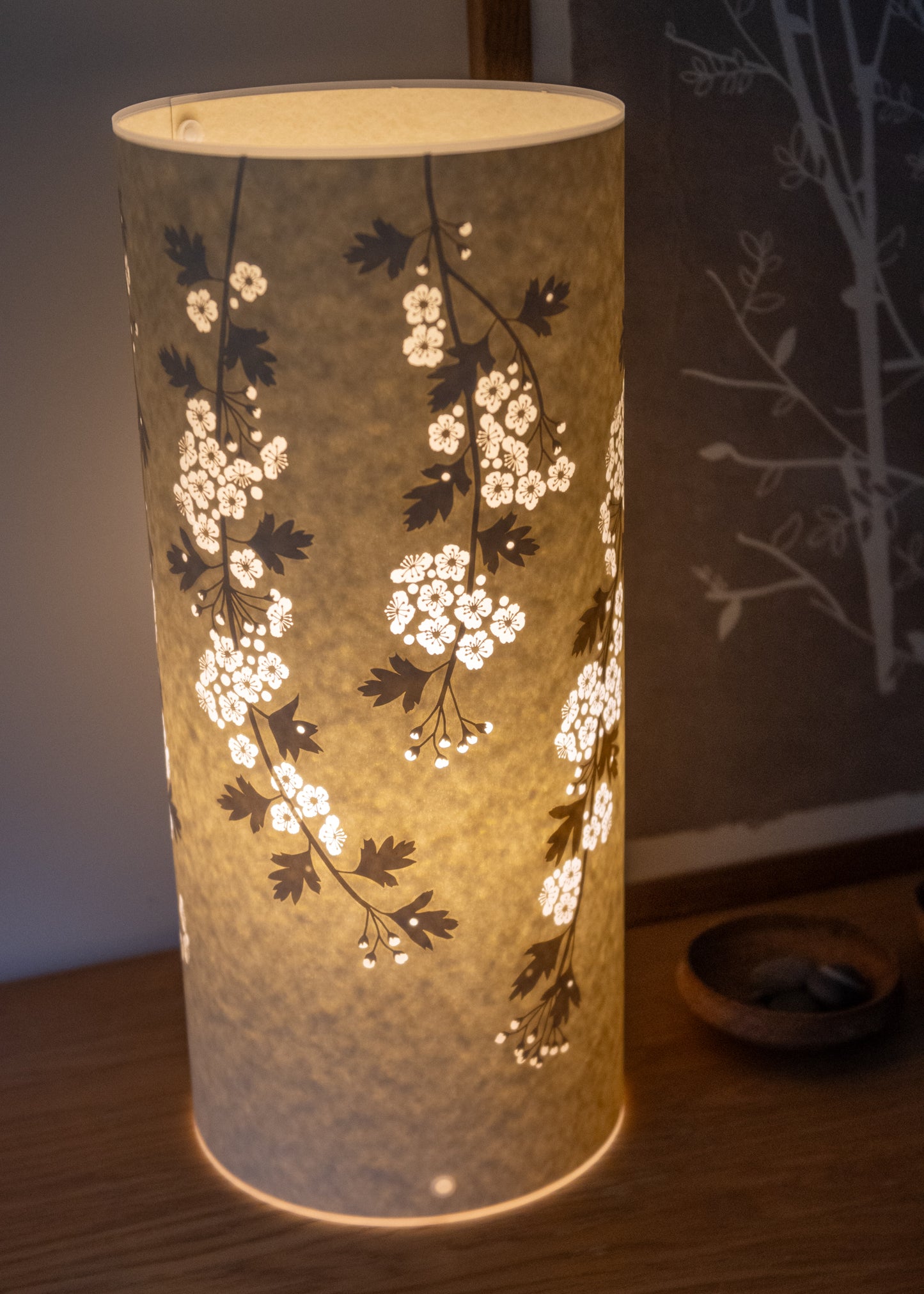 Large Hawthorn Blossom Table Lamp