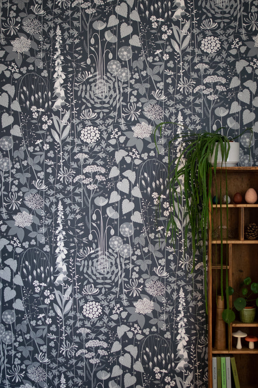 Hedgerow wallpaper in Nocturne