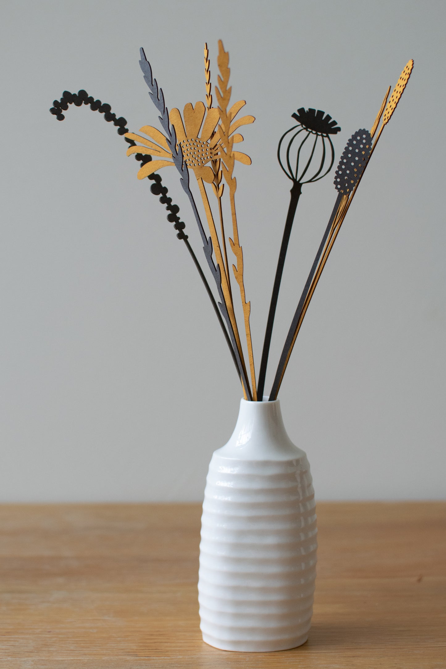 a small paper meadow posy