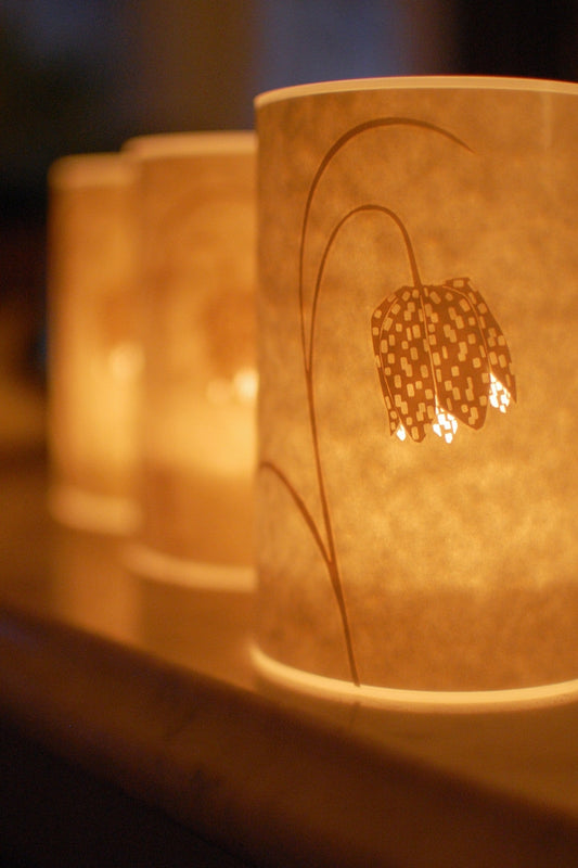 Fritillary Candle Cover