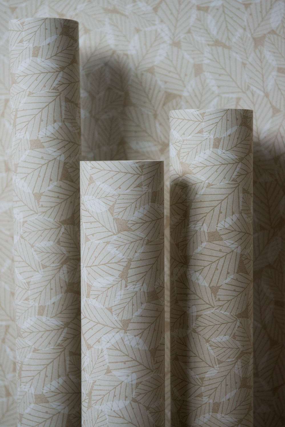 Beech Leaves Wallpaper in Kraft