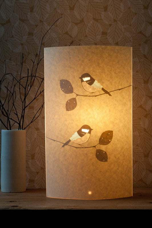 Oval Coal Tit Table Lamp