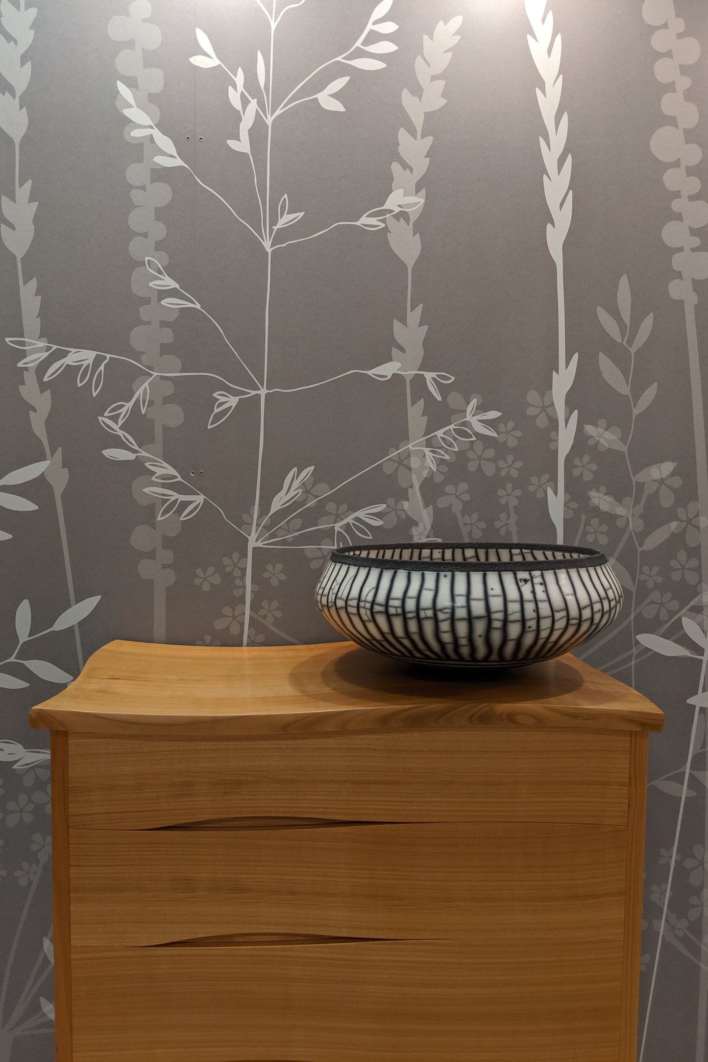 In The Tall Grass Wallpaper in Silver