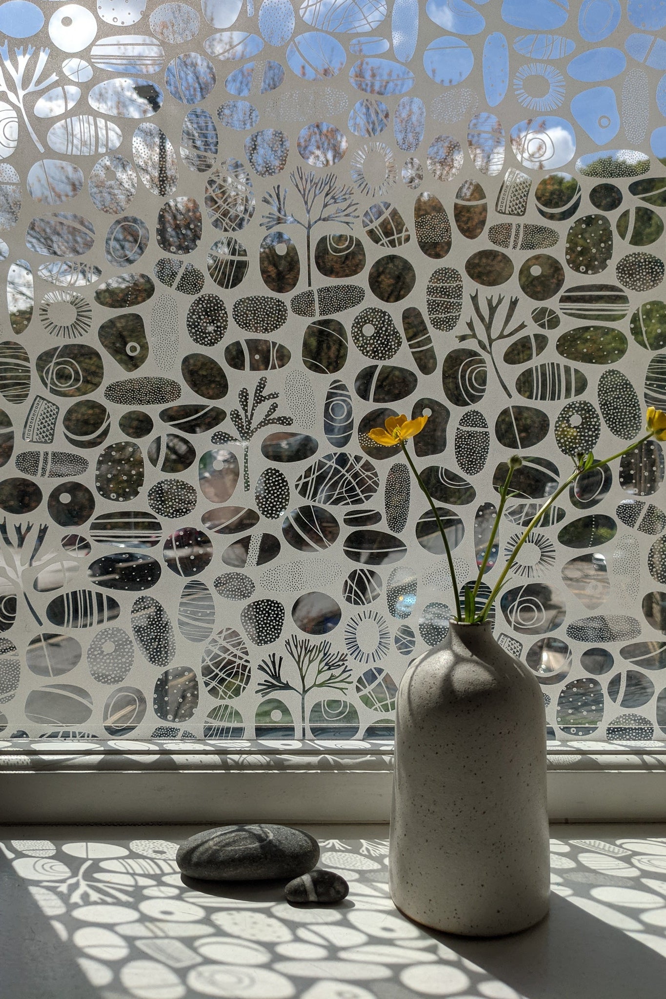 Pebble window film