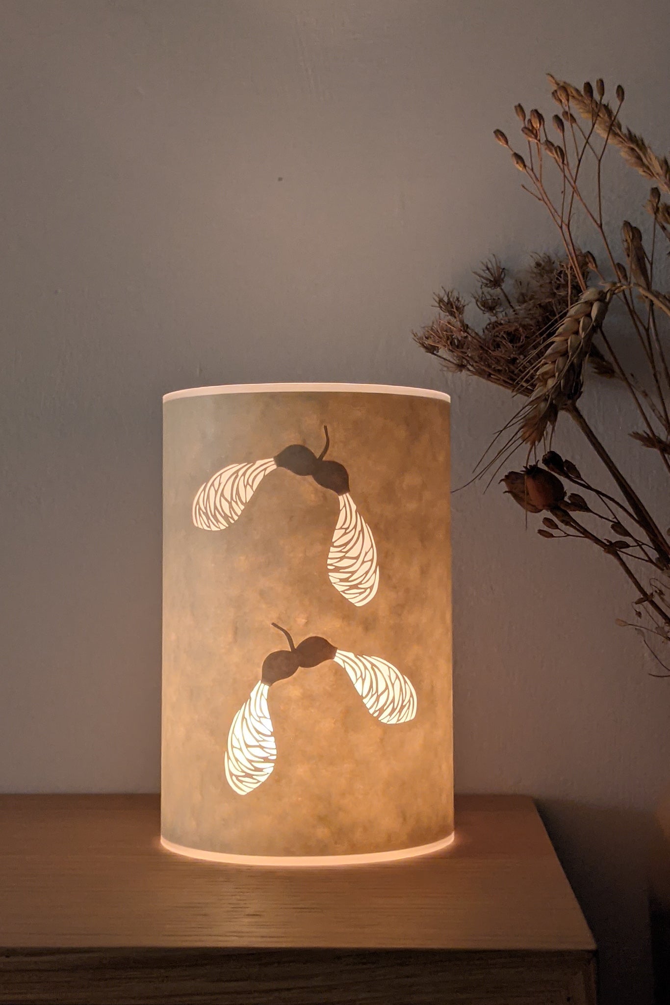 Sycamore seed candle cover