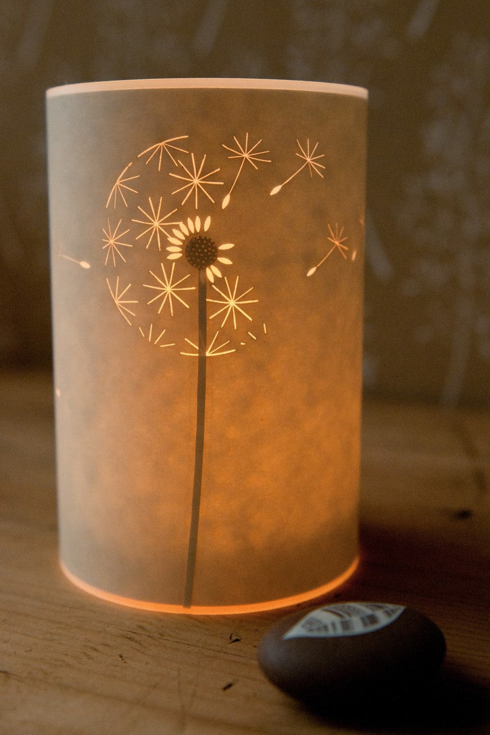 Dandelion Clock Candle Cover