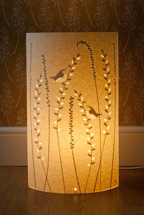Wrens in the Grass Floor Lamp